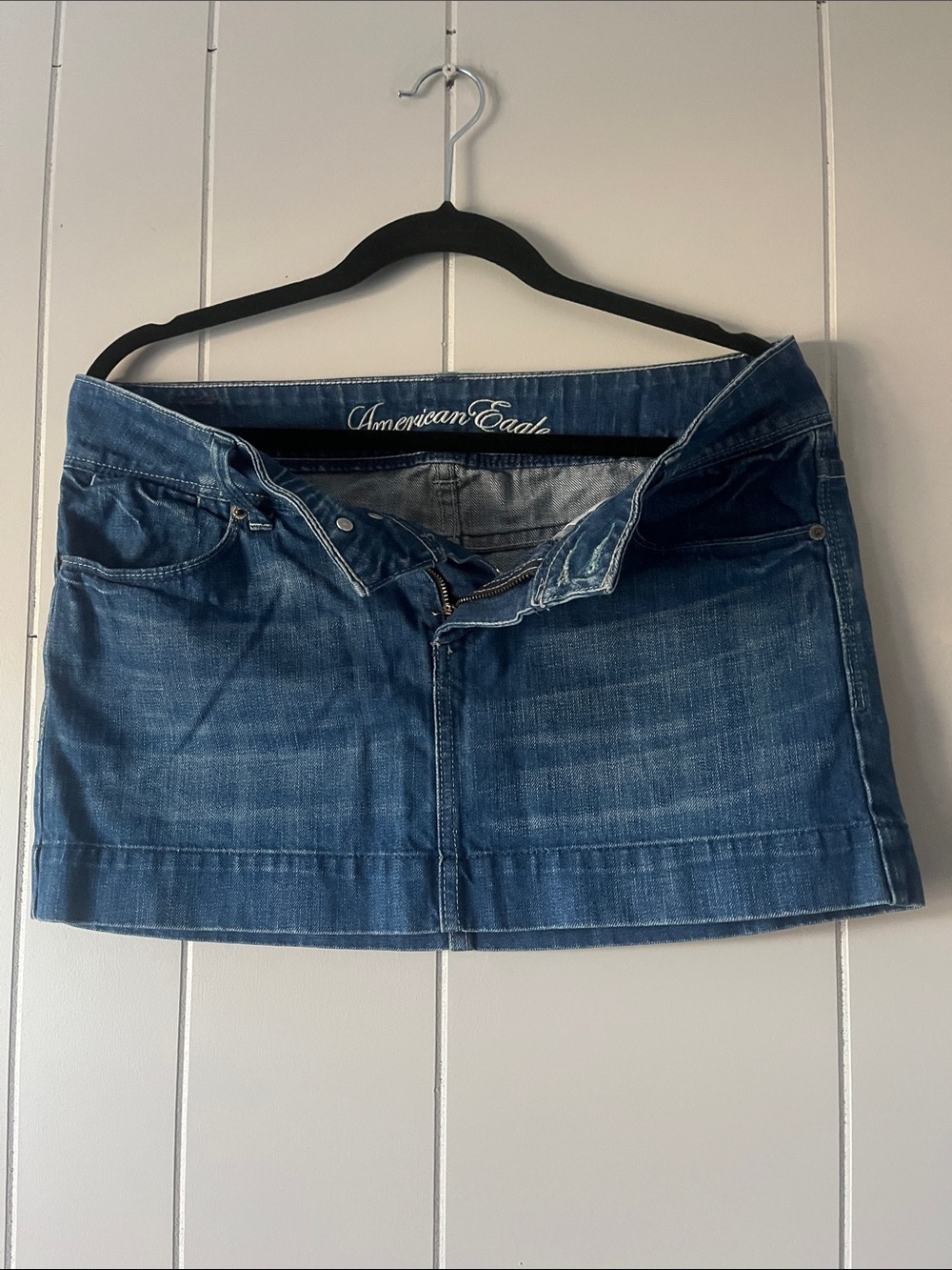 American Eagle Denim Mini Skirt - Medium Blue